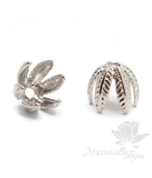 ШАПОЧКА "Лепестки", цвет платина