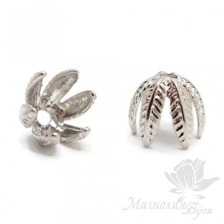 ШАПОЧКА "Лепестки", цвет платина