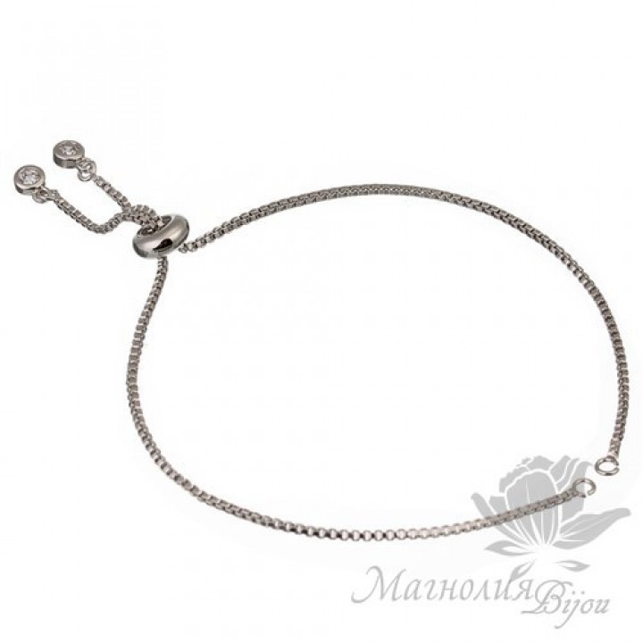 Основа-цепочка для браслета, цвет платина