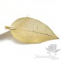 ПОДВЕСКА "Лист скелетированный", цвет золото