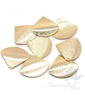 ПОДВЕСКА "Треугольник фактурный", позолота 18 карат