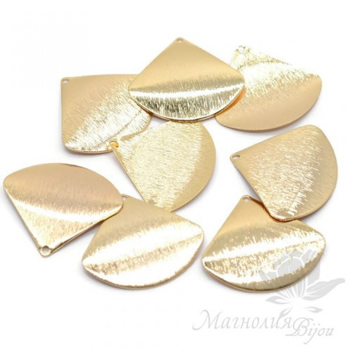 ПОДВЕСКА "Треугольник фактурный", позолота 18 карат