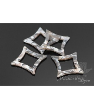 ПОДВЕСКА "Ромб 31мм", ацетат целлюлозы(пластик)