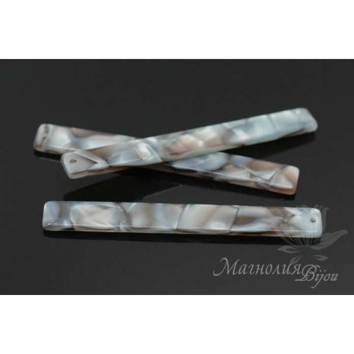 ПОДВЕСКА "Палочка длинная 7 : 60мм", ацетат целлюлозы(пластик)