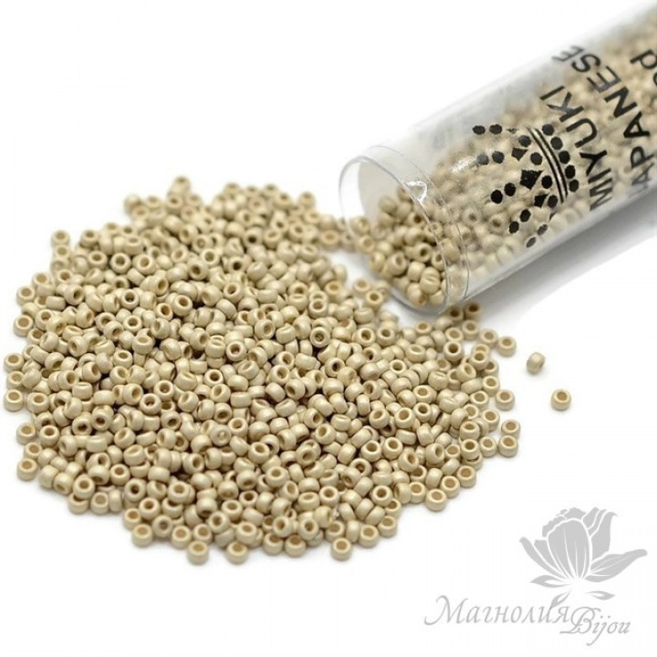 Бисер Miyuki 4201F-TB круглый 15/0, Duracoat, туба 8.2 грамма