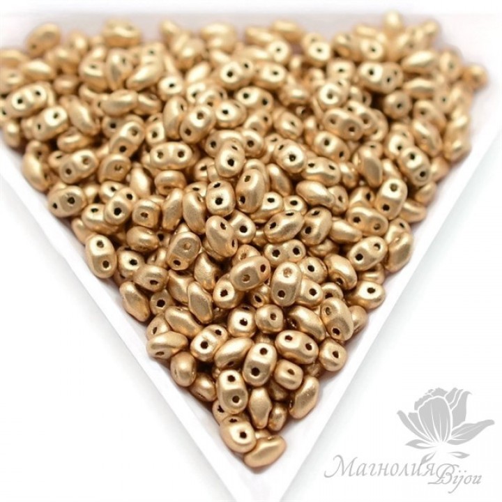 MiniDuo "Золотистый палевый", 2 : 4мм, 10 грамм