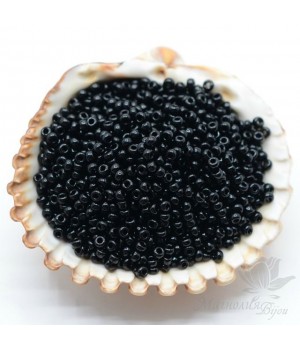 Бисер круглый 401 11/0 Black, 5 грамм