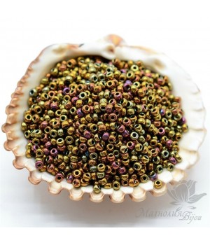 Бисер круглый 462 11/0 Metal Gold Iris, 5 грамм