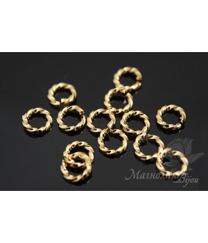 Колечки "Декор" позолота, 1 грамм