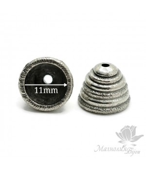 КОЛПАЧОК(шапочка) "Улей", античное серебро