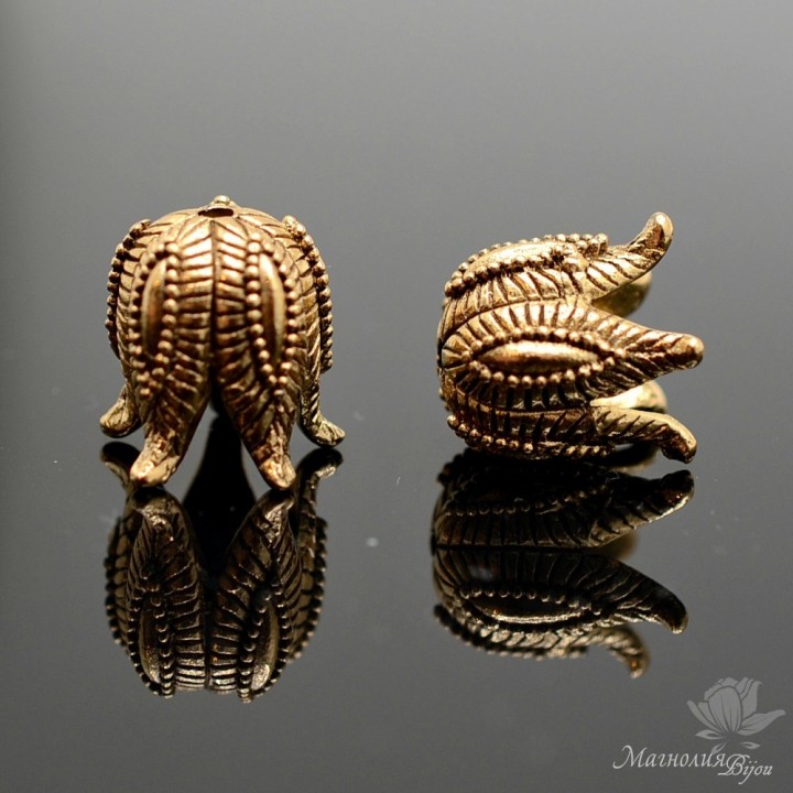 КОЛПАЧОК(шапочка) "Чашелистик", античное золото