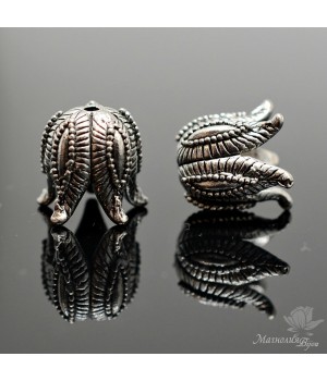 КОЛПАЧОК(шапочка) "Чашелистик", античное серебро КОЛПАЧОК(шапочка) "Чашелистик", античное серебро