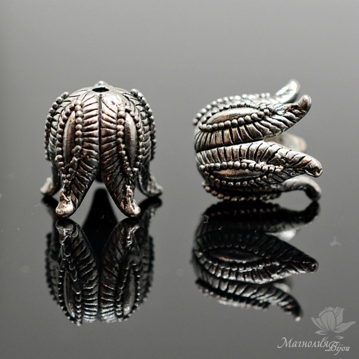 КОЛПАЧОК(шапочка) "Чашелистик", античное серебро