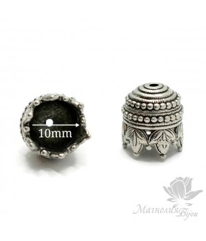 КОЛПАЧОК(шапочка) "Махараджа", античное серебро