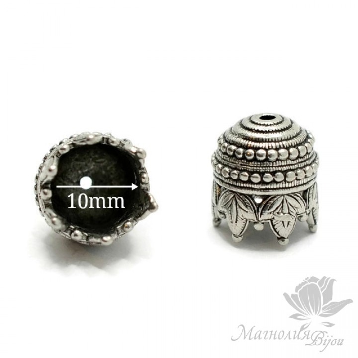 КОЛПАЧОК(шапочка) "Махараджа", античное серебро