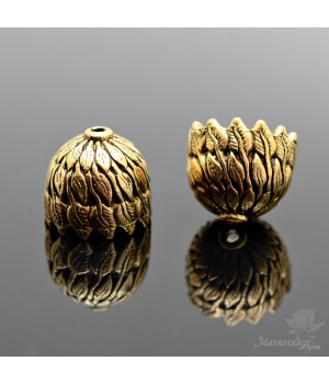 КОЛПАЧОК(шапочка) "Шелест листвы", античное золото