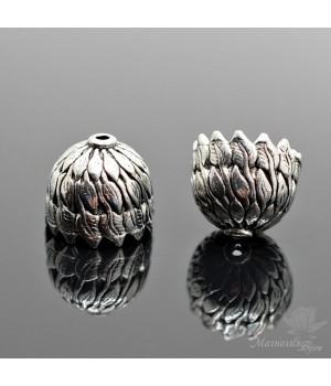 КОЛПАЧОК(шапочка) "Шелест листвы", античное серебро