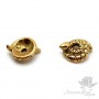 ШАПОЧКА для бусин "Змейка" 8мм, античное золото