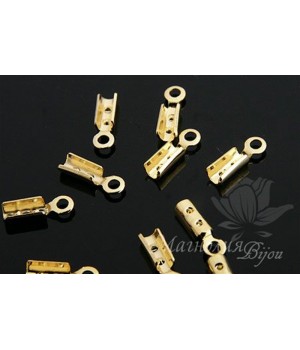 Концевики(зажимы), позолота 16 карат