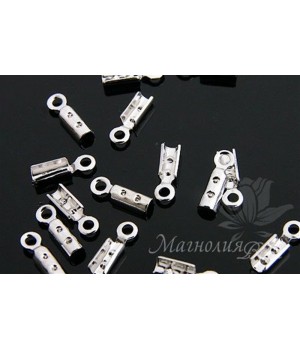 Концевики(зажимы), родиевое покрытие