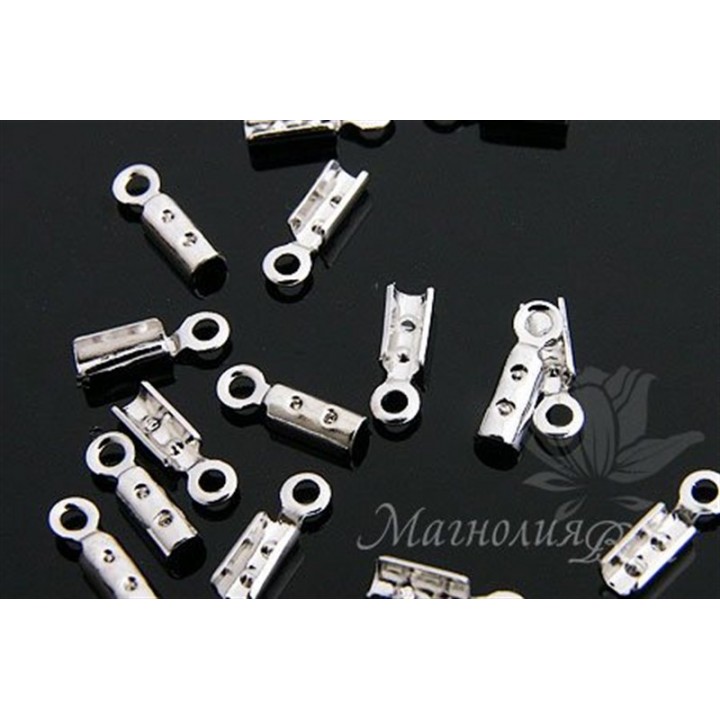 Концевики(зажимы), родиевое покрытие