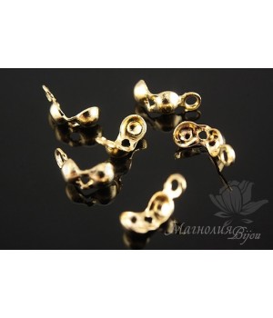 Каллоты малые 10 штук, позолота 16 карат