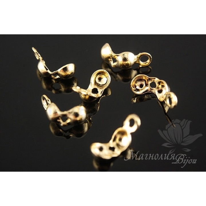 Каллоты малые 10 штук, позолота 16 карат