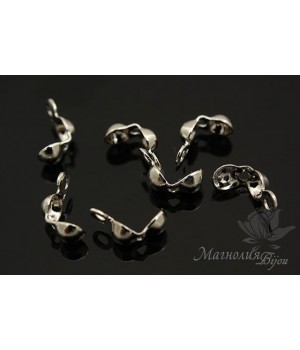 Каллоты малые 10 штук, родиевое покрытие