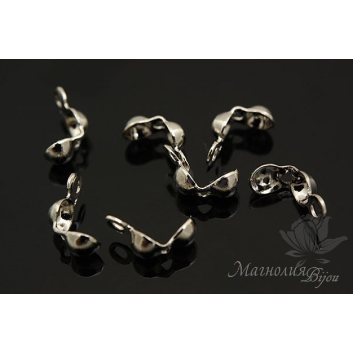 Каллоты малые 10 штук, родиевое покрытие