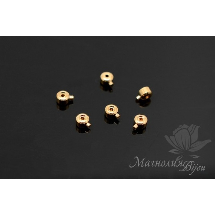 Кримпы "2 в 1", позолота 16 карат