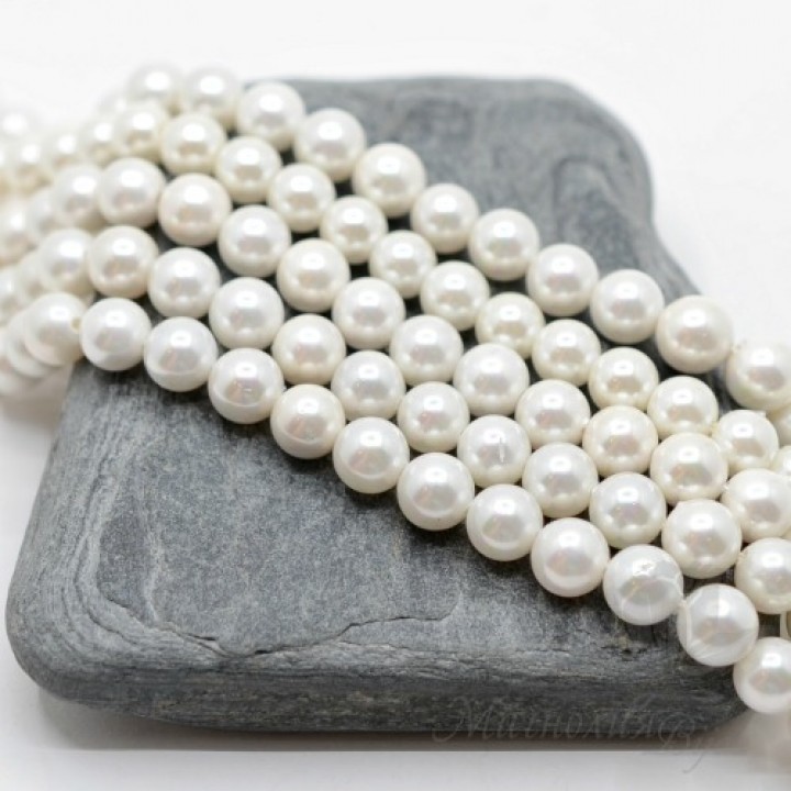 ЖЕМЧУГ Майорка, белый 6мм, 10 штук