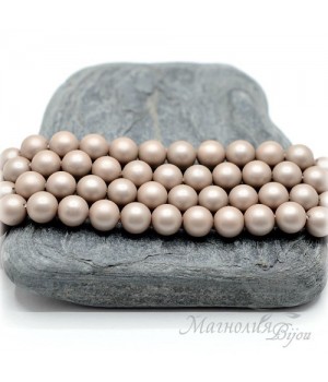 ЖЕМЧУГ Майорка, цвет Мокка 6мм, 5 штук