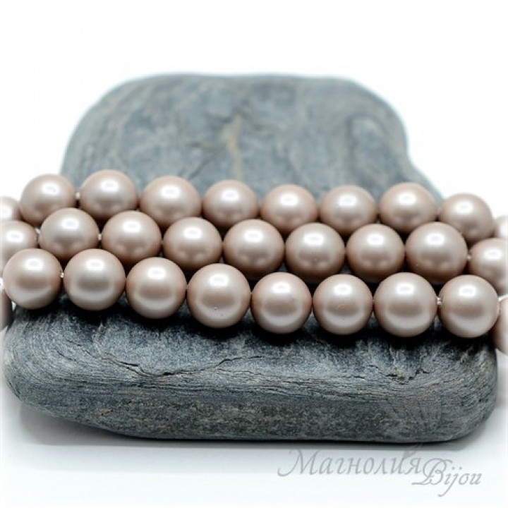 ЖЕМЧУГ Майорка, цвет Мокка 8мм