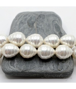 ЖЕМЧУГ Майорка Барочный, белый 16 : 13мм