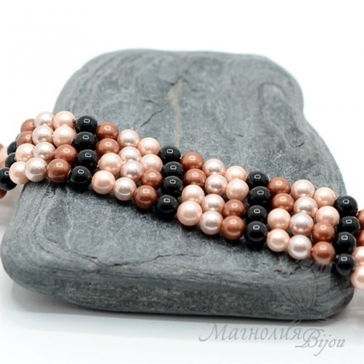 ЖЕМЧУГ Майорка, Микс 2(4 бусины), 4мм