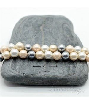 ЖЕМЧУГ Майорка, Микс 3(4 бусины), 6мм