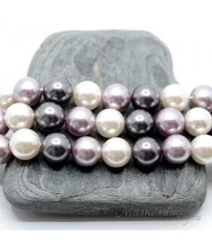 ЖЕМЧУГ Майорка, Микс 4(3 бусины), 10мм