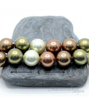 ЖЕМЧУГ Майорка, Микс 7(4 бусины), 12мм
