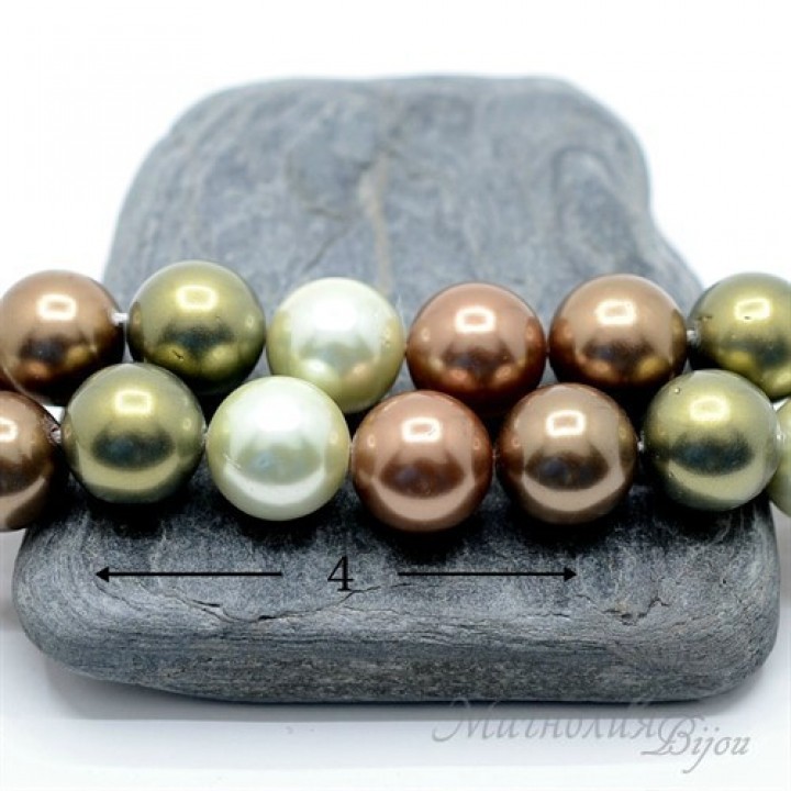 ЖЕМЧУГ Майорка, Микс 7(4 бусины), 12мм