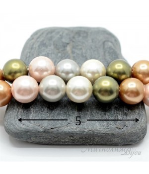 ЖЕМЧУГ Майорка, Микс 10(5 бусин), 12мм