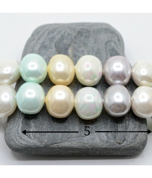 ЖЕМЧУГ Майорка Микс "Ivory", 15 : 13 : 11мм, 5 штук