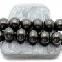 ЖЕМЧУГ Майорка, форма "боб" 13мм : 15мм, антрацит