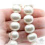 ЖЕМЧУГ Майорка, форма "боб" 13 : 15мм, белый