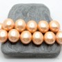 ЖЕМЧУГ Майорка, форма "боб" 13мм : 15мм, персиковый