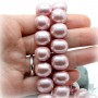 ЖЕМЧУГ Майорка, форма "боб" 13 : 15мм, розовый