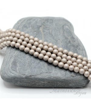 ЖЕМЧУГ Майорка, мокка 4мм, 10 штук