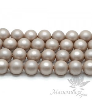 ЖЕМЧУГ Майорка, мокка, матовый сатин 10мм