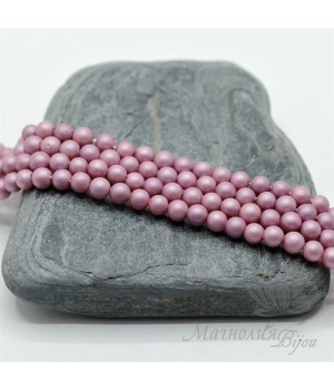 ЖЕМЧУГ Майорка, пепельная роза, матовый сатин 4мм, 10 штук