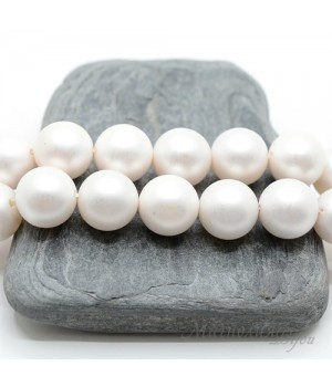 ЖЕМЧУГ Майорка, белый, матовый сатин, 12мм