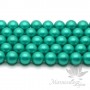 ЖЕМЧУГ Майорка, изумрудный светлый, матовый сатин 10мм